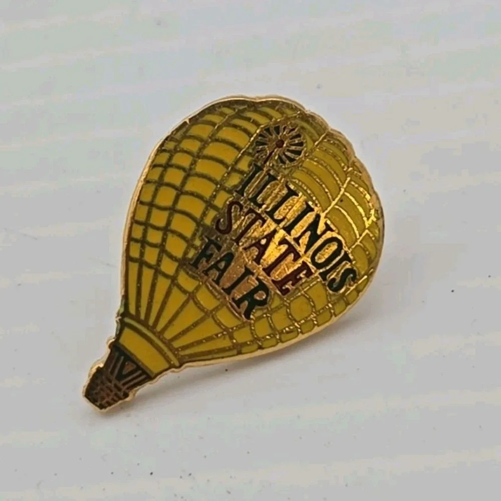 Illinois State Fair Hot Air Balloon‎ Lapel Hat Pin